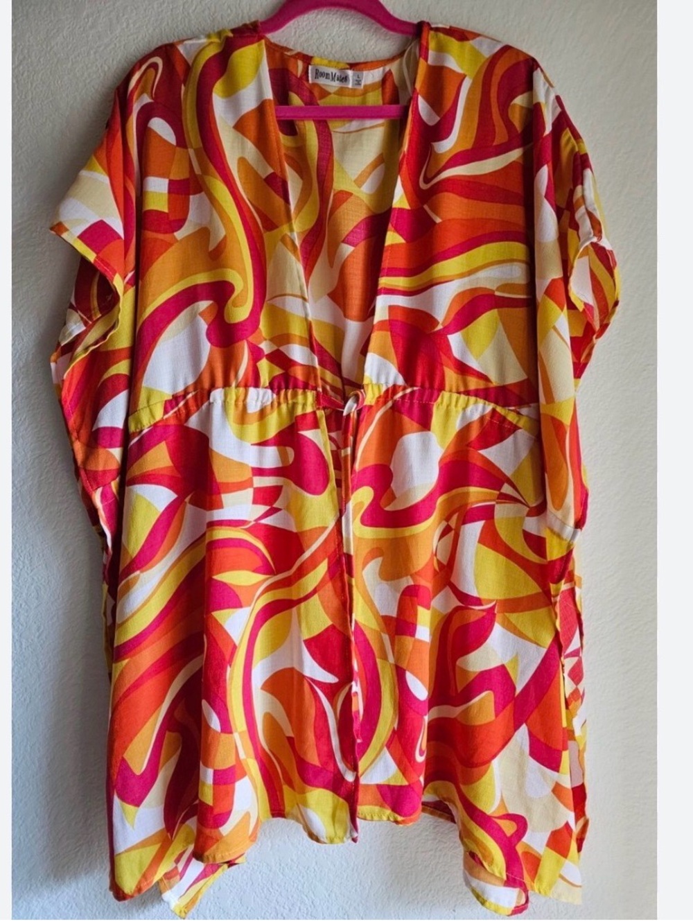 RoomMates Bright Swirl Tunic in Pink, Orange & Yellow